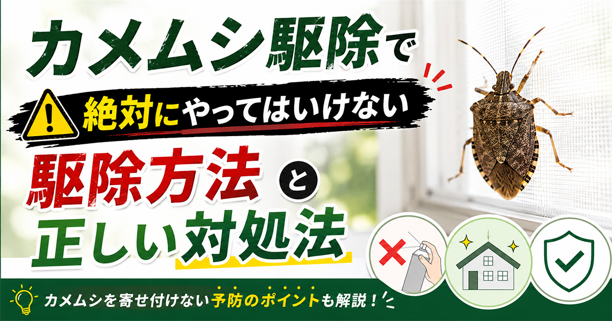 絶対にやってはいけない駆除方法と正しい対処法